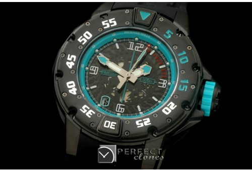 RM028-123 PVD Black/RU Black/Blue Asian 7751 Decorated