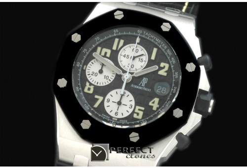 AAP10009 Royal Oak Chrono SS/RU Black R-Clad A-7750