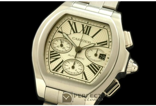 CARR00002 XXL Roadster Chrono SS/SS White 7753