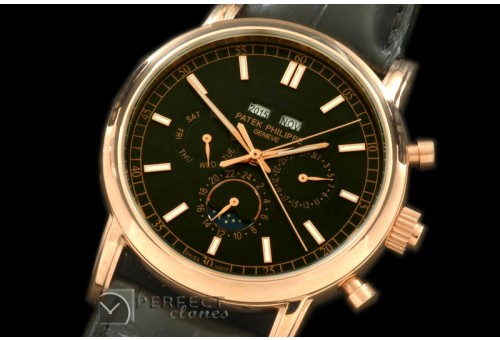 PPCC10019 Calendar Complications RG/LE Black Sticks Asian 2813