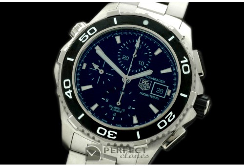 TGAQ00076 Aquaracer 500m Chrono SS/SS Black A-7750