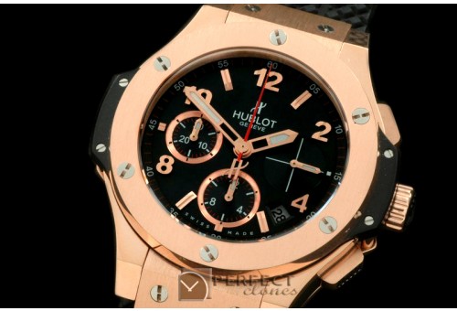 HB41-122 Big Bang Chrono 41mm RG/RU Black A-775Sec@3