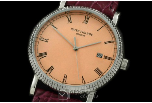 PP03003 3919 Calatrava SS/LE Salmon Roman Quartz