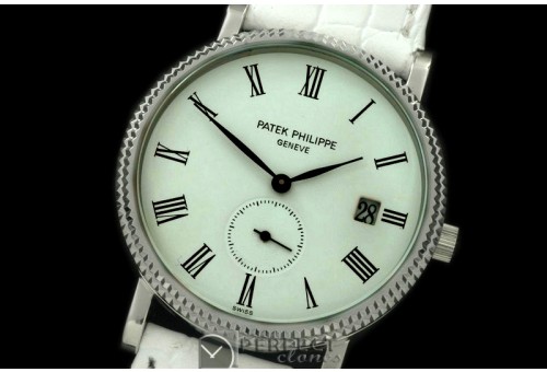 PP03011 3919 Calatrava SS/LE White Roman Quartz
