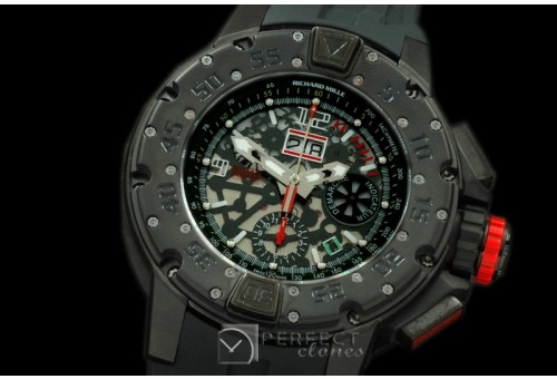 RM032-103 RM032 Diver Chronograph Carbon PVD/RU Asian 7752