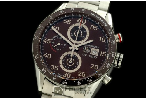 TG1887-204 Carrera 1887 Date Chrono SS/SS Brown A-7750
