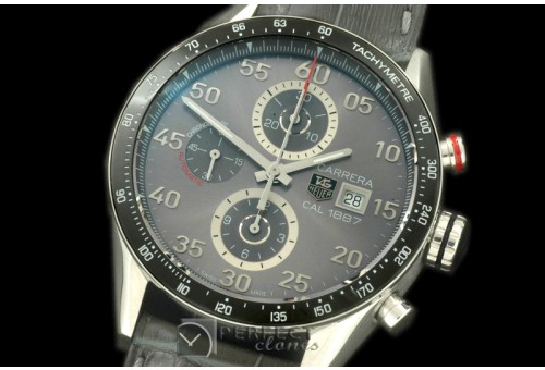 TG1887-203L Carrera 1887 Date Chrono SS/LE Grey A-7750