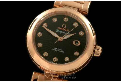 OMDEL00017 Deville Ladymatic RG/RG Black J-9105