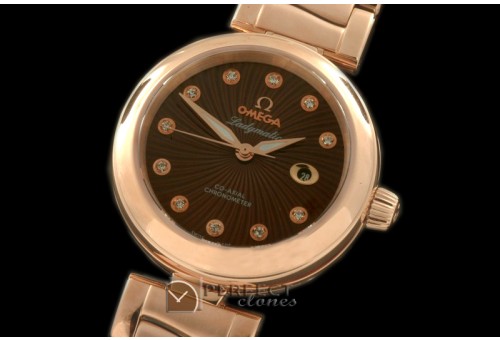 OMDEL00019 Deville Ladymatic RG/RG Brown J-9105