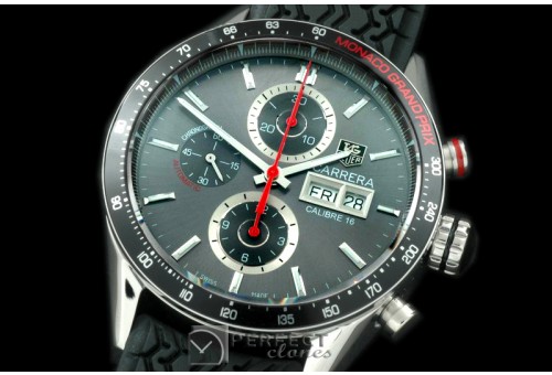 TGCA00129R Carrera 43mm Limited Ed Chrono SS/RU Grey A-