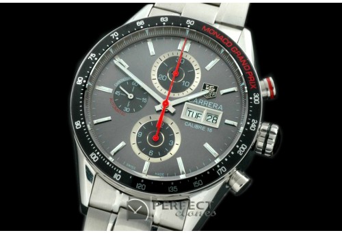 TGCA00129 Carrera 43mm Limited Ed Chrono SS/SS Grey A-7