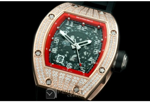 RM010-114 RG/RU Diam/Red Asian 21J Decorated