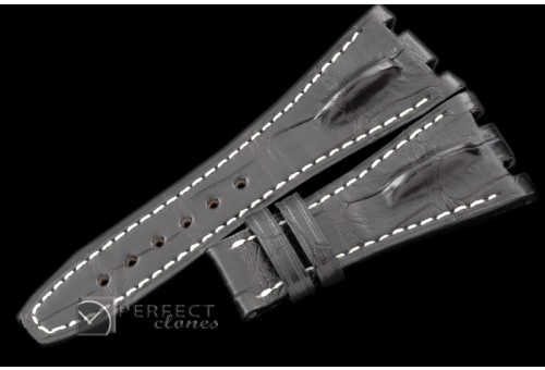 APA00112 Gen Croc Black Horn Back Strap for AP Watches
