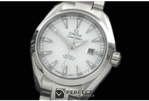 OMAT34-301 Aqua Terra Auto SS/SS White Miyota 8205