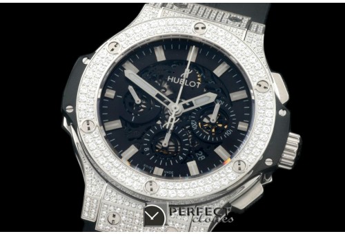 HAB00101D Aero Bang SS/RU/Diam Black Skeleton A-7750