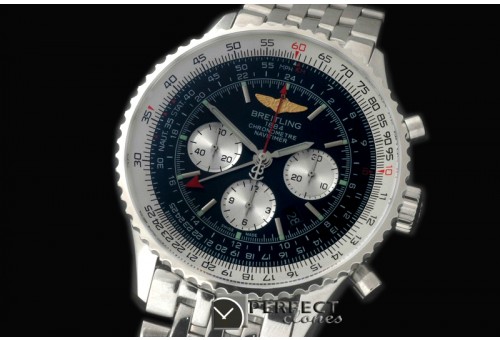 BLNVGMT-102 Navitimer GMT SS/SS Black A-7500