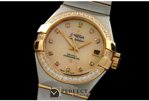 OMCO00708D Double Eagle Ladies Auto SS/YG Gold Diamonds J-Miyota