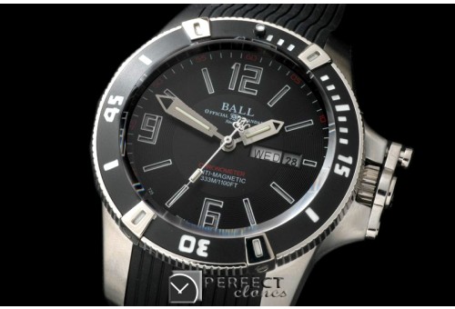 BALL10052 Hydrocarbon DayDate SS/LE Black J-Miyota 8205