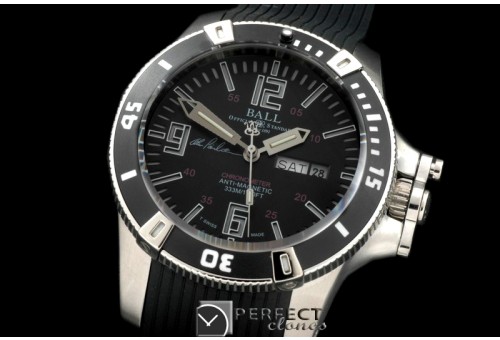 BALL10058 Hydrocarbon DayDate SS/LE Black J-Miyota 8205