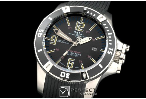 BALL10007 HydrocarbonDate SS/LE Black J-Miyota 8205