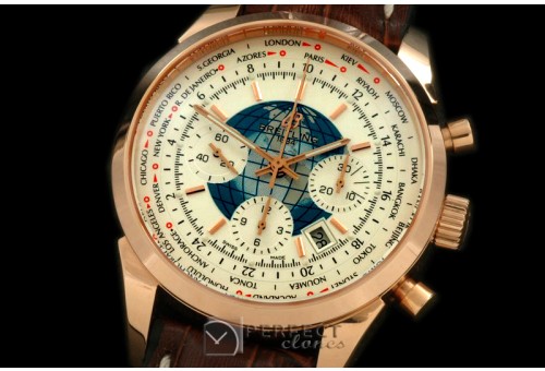 BLT01041L TransOcean Chrono Unitime Chrono RG/LE White A-77528