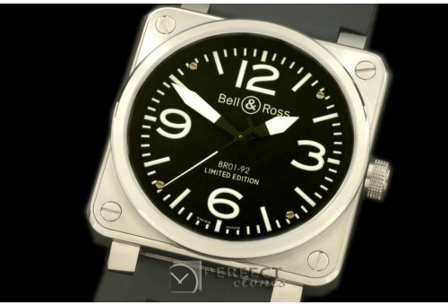 BO-019201 BR01-92 Automatic SS/RU Black/White A-2836