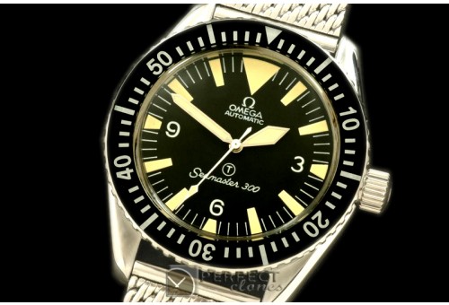 OMSEV01001M Vintage Seamaster 30R-Navy SS/ME Blk A-2836