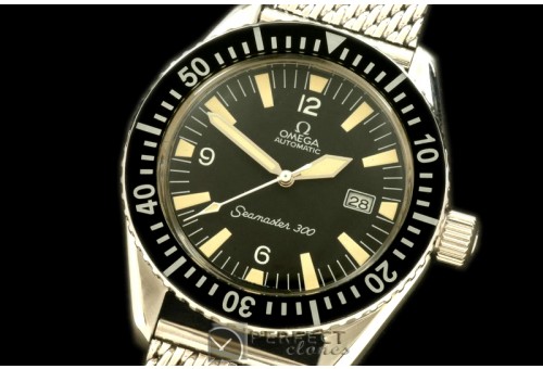 OMSEV01002M Vintage Seamaster 30Date SS/ME Blk A-2836