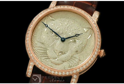 CARBP10036 Panthere de Cartier Ladies RG/LE Platinium Swiss Qtz