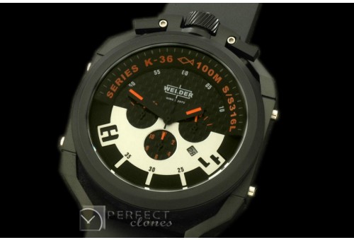 WLD3006K36 Chronograph PVD/RU Black/Orange Jap Qtz