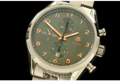 TG1887-008 Carrera 1887 Vintage Chrono SS/SS Grey A-7750