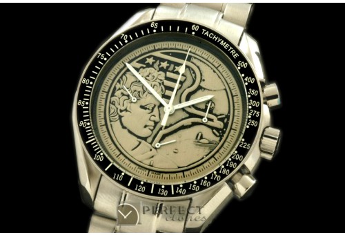 OMSP10006 Commerative Grey Dial SS/SS Venus 75 Clone Manual Chro