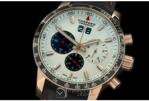 CPJI-111 Jacky Ickx Big Date Chrono RG/LE White Swiss Qtz