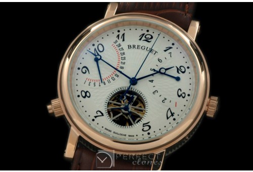BR00058 Retrogating Day/Date Tourbillon RG/LE White Asian 2813