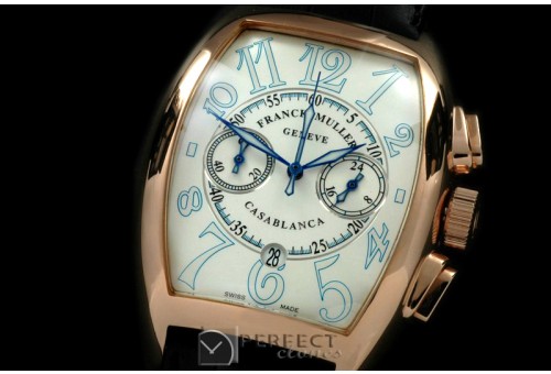 FMCA01123 Casablanca Chrono RG/RU White Jap OS2Qtz Chrono