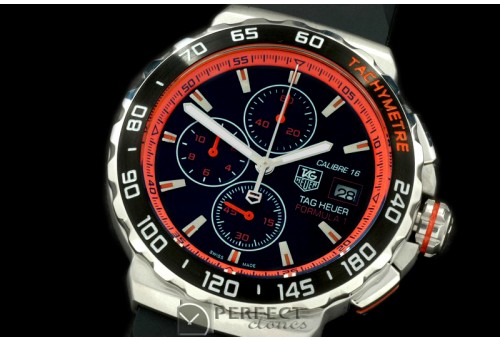 TGF1-00233L Formula 1 Calibre 16 SS/RU Black/Org OS 2Quartz