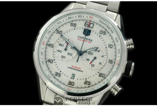 TG-50-101S Carrera 50yrs Chrono SS/SS White Jap OS2Quartz