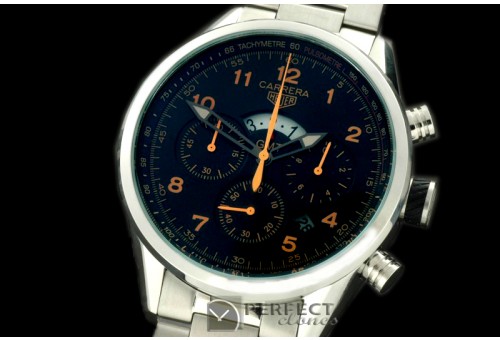 TG-GMT-103S Carrera 50yrs GMT Chrono SS/SS Black Jap OS2Quartz