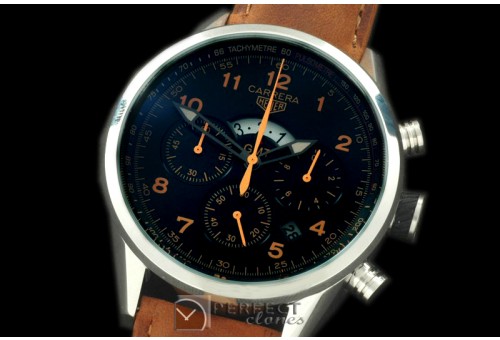 TG-GMT-103L Carrera 50yrs GMT Chrono SS/LE Black Jap OS2Quartz