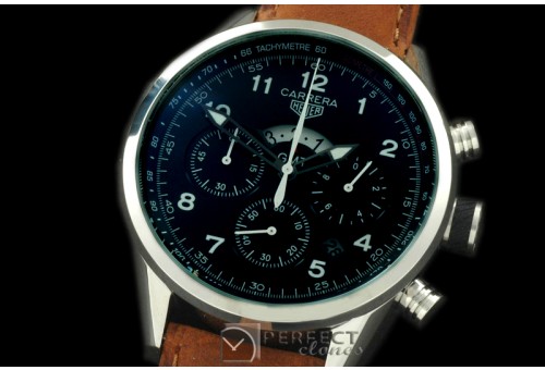 TG-GMT-102L Carrera 50yrs GMT Chrono SS/LE Black Jap OS2Quartz