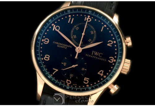IWPG10119 Portuguese Chrono RG/LE Black Jap OS20