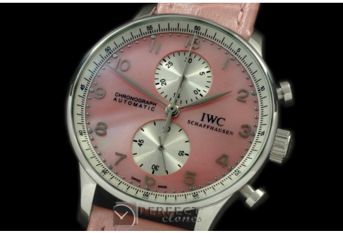 IWPG10108 Portuguese Chrono SS/LE Pink Jap OS20