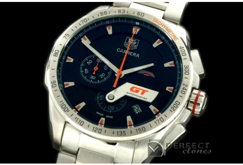 TGCA10202 Grand Carrera GT SS/SS Black Jap Quartz Chrono