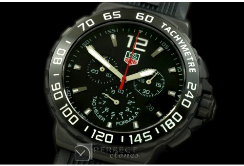 TGF1-01041 Formula 1 PVD/RU Blk/Wht Swiss Eta Quartz Chrono