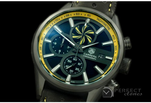 TG-50-012L Carrera 50yrs Anni Chrono PVD/LE Black/Ylw Jap OS2Q