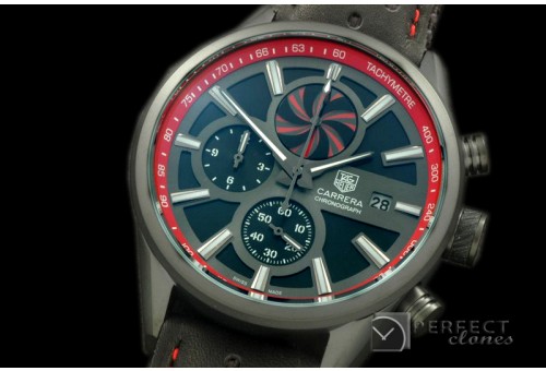 TG-50-013L Carrera 50yrs Anni Chrono PVD/LE Black/Red Jap OS2Q