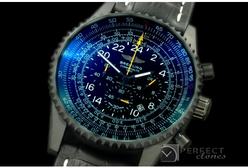 BLNVC20117L Navitimer Cosmonaute PVD/LE Black/Ylw Jap OS2Qtz