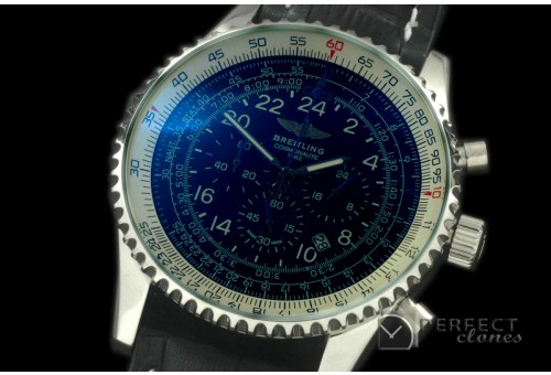 BLNVC20106L Navitimer Cosmonaute SS/LE Black/Blue Jap OS2Qtz