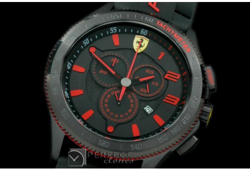 FE10211 Scuderia Chronograph PVD/RU Black/Red Jap Qtz
