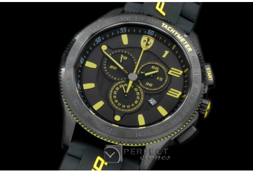 FE10212 Scuderia Chronograph PVD/RU Black/Yellow Jap Qtz